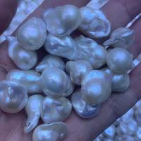 Barok ferskvandskulturperle Beads, Ferskvandsperle, du kan DIY, hvid, 12-15mm, Solgt af PC