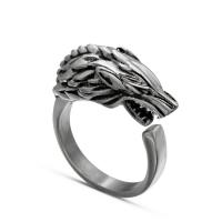 Titanium Steel Finger Ring, polished, fashion jewelry & different size for choice & for man, original color, Sold By PC