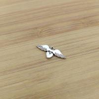 Wing Shaped Tibetan Style Pendants, antique silver color plated, vintage & DIY, nickel, lead & cadmium free, 35x14mm, Approx 100PCs/Bag, Sold By Bag
