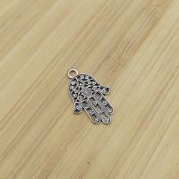 Tibetan Style Hand Pendants, antique silver color plated, vintage & DIY & hollow, nickel, lead & cadmium free, 27x42mm, Approx 100PCs/Bag, Sold By Bag