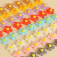 Akril nakit Beads, Cvijet, možete DIY, više boja za izbor, 19x18.50mm, Približno 100računala/Lot, Prodano By Lot