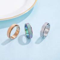 Stainless Steel Finger Ring, 304 Stainless Steel, fashion jewelry & Unisex & different size for choice, more colors for choice, 6mm, Sold By PC