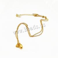 Stainless Steel Jewelry Necklace 316L Stainless Steel with 5cm extender chain Lotus Seedpod Vacuum Ion Plating & for woman Length 40 cm Sold By Bag
