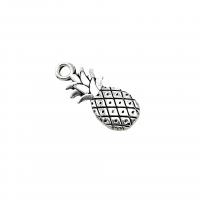 Tibetan Style Fruit Shape Pendants, Pineapple, antique silver color plated, DIY, nickel, lead & cadmium free, 20x8mm, Hole:Approx 2mm, Approx 100PCs/Bag, Sold By Bag