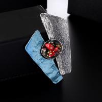 Zinc Alloy Brooches with Crystal plated fashion jewelry nickel lead & cadmium free Sold By PC