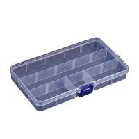Storage Box, Polypropylene(PP), dustproof & transparent & 15 cells, 170x97x23mm, Sold By PC