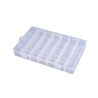 Boîte de rangement, Polypropylène (pp), Anti-poussière & 28 cellules & transparent, 345x213x47mm, Vendu par PC
