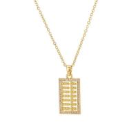 Titan stål halsband, Abacus, mode smycken & för kvinna, gyllene, Längd Ca 17 inch, Säljs av PC