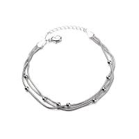 Tibetan Style Bracelet, with 1.38inch extender chain, silver color plated, fashion jewelry & multilayer & for woman, nickel, lead & cadmium free, Length:Approx 6.3 Inch, Sold By PC