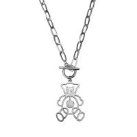 Zinek svetr řetěz náhrdelník, s Titanium ocel, Nést, módní šperky & pro ženy & dutý, stříbro, nikl, olovo a kadmium zdarma, Délka Cca 70 cm, Prodáno By PC