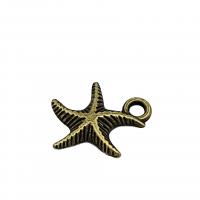 Tibetan Style Animal Pendants, Starfish, antique bronze color plated, vintage & DIY, nickel, lead & cadmium free, 17x14mm, Approx 100PCs/Bag, Sold By Bag