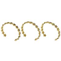 Evil Eye Biżuteria Bransoletka, Mosiądz, Platerowane w kolorze złota, biżuteria moda & dla kobiety & emalia, dostępnych więcej kolorów, bez zawartości niklu, ołowiu i kadmu, 11mm, średnica wewnętrzna:około 61mm, sprzedane przez PC