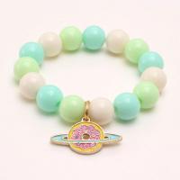 Acrylic Bracelets, plated, Girl & fashion jewelry & different styles for choice & enamel, more colors for choice, 10mm, Length:Approx 6.29 Inch, Sold By PC
