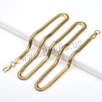 Edelstahl Schmuck Halskette, 304 Edelstahl, unterschiedliche Länge der Wahl & verschiedene Größen vorhanden & für den Menschen, goldfarben, 3PCs/Tasche, verkauft von Tasche