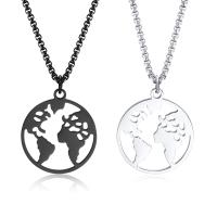 Stainless Steel Jewelry Necklace, 304 Stainless Steel, Vacuum Ion Plating, fashion jewelry & different styles for choice & for man, more colors for choice, 25x28.30mm, Length:Approx 23.62 Inch, Sold By PC