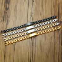 Bijoux bracelet en acier inoxydable, Acier inoxydable 304, bijoux de mode & longueur différente pour le choix & pour homme, plus de couleurs à choisir, 43mm,10mm, Vendu par PC