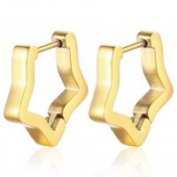 Stainless Steel Lever Back Earring 304 Stainless Steel Star polished fashion jewelry & for woman Sold By Pair