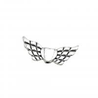Zinc Alloy Pendants Wing Shape antique silver color plated vintage & DIY nickel lead & cadmium free Approx Sold By Bag