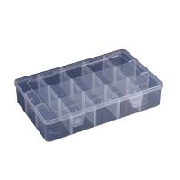 Storage Box, Polypropylene(PP), Rectangle, dustproof & transparent & 15 cells, 280x170x56mm, Sold By PC