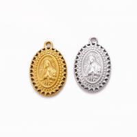 Stainless Steel Pendants 304 Stainless Steel Virgin Mary Vacuum Ion Plating DIY Sold By PC