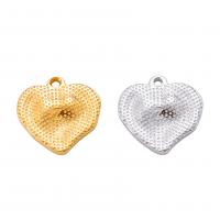 Stainless Steel Heart Pendants, 304 Stainless Steel, Vacuum Ion Plating, DIY, more colors for choice, 18x18mm, Sold By PC