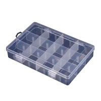 Storage Box, Polypropylene(PP), Rectangle, dustproof & transparent & 12 cells, 195x130x36mm, Sold By PC