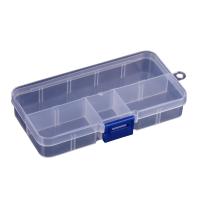 Storage Box, Polypropylene(PP), Rectangle, dustproof & transparent & 10 cells, 129x67x22mm, Sold By PC