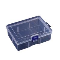 Storage Box, Polypropylene(PP), Rectangle, dustproof & transparent & 6 cells, more colors for choice, 164x118x58mm, Sold By PC
