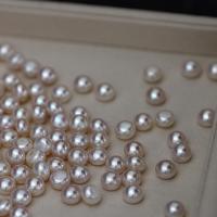 Perles nacres sans trou de culture d'eau douce, perle d'eau douce cultivée, Rond, Naturel & normes différentes pour le choix & aucun trou, rose, Vendu par PC