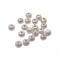 Turno coltivate in acqua dolce Perla, perla d'acquadolce coltivata naturalmente, Cerchio, Naturale & DIY, bianco, 10mm, Venduto da PC