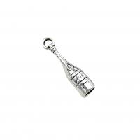 Zinc Alloy Pendants Bottle antique silver color plated vintage & DIY nickel lead & cadmium free Approx Sold By Bag