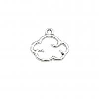 Tibetan Style Pendants, Cloud, antique silver color plated, vintage & DIY & hollow, nickel, lead & cadmium free, 15x14mm, Approx 100PCs/Bag, Sold By Bag