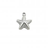 Tibetan Style Star Pendant, antique silver color plated, vintage & DIY, nickel, lead & cadmium free, 14x12mm, Approx 100PCs/Bag, Sold By Bag