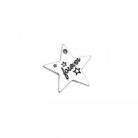 Tibetan Style Star Pendant, antique silver color plated, vintage & DIY, nickel, lead & cadmium free, 15x15mm, Approx 100PCs/Bag, Sold By Bag