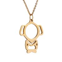 Stainless Steel Pendants 316L Stainless Steel 18K gold plated fashion jewelry & for woman golden 35mm Sold By PC