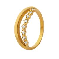 Titan Edelstahl Ringe, Titanstahl, verschiedene Größen vorhanden & Micro pave Zirkonia & für Frau, keine, 6mm, verkauft von PC