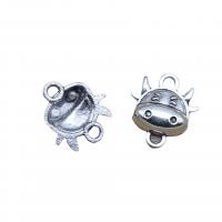 Zinc Alloy Connector Cow antique silver color plated DIY & 1/1 loop nickel lead & cadmium free Approx Sold By Bag