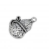 Zinc Alloy Pendants Calabash antique silver color plated DIY nickel lead & cadmium free Approx Sold By Bag