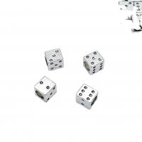 Zinc Alloy Jewelry Beads Cube antique silver color plated DIY nickel lead & cadmium free Approx 5mm Approx Sold By Bag