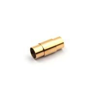 Edelstahl Magnetverschluss, 304 Edelstahl, Feine Polierung & DIY, keine, 18x8mm, Bohrung:ca. 6mm, 10PCs/Menge, verkauft von Menge