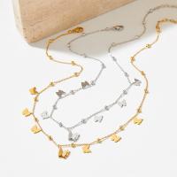 Edelstahl Schmuck Halskette, 304 Edelstahl, mit Verlängerungskettchen von 1.97inch, Modeschmuck & für Frau, keine, Länge:ca. 15.75 ZollInch, verkauft von PC