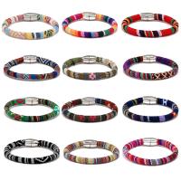 Fashion Bracelet & Bangle Jewelry Cotton Thread with Zinc Alloy handmade fashion jewelry & Unisex Length 20.5 cm Sold By PC