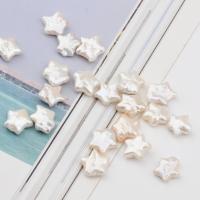 Cultured No Hole Freshwater Pearl Beads Star Natural & DIY white 11-12mm Sold By PC