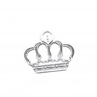 Tibetan Style Crown Pendants, antique silver color plated, vintage & DIY & hollow, nickel, lead & cadmium free, 45x40mm, Approx 100PCs/Bag, Sold By Bag