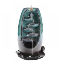 Queimador de incenso Backflow de porcelana, metade handmade, para casa e escritório & Sustentável, 270x150x165mm, vendido por PC