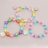 Acrylic Bracelets, Girl & fashion jewelry & different styles for choice, Length:Approx 7.08 Inch, Sold By PC