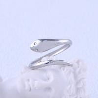 Stainless Steel Finger Ring 304 Stainless Steel Snake plated fashion jewelry & for woman Sold By PC