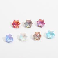 3D Nail Art Decoration, Glass, Snowflake, fashion jewelry & for woman, more colors for choice, 12mm, 10PCs/Lot, Sold By Lot
