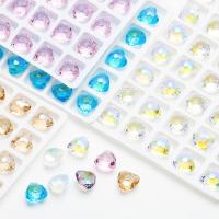 3D Nail Art Decoration Glass Heart DIY & for woman 10mm Sold By Lot