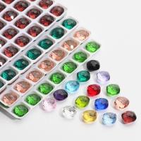 3D L'art des ongles Décoration, verre, cadre, DIY & pour femme, plus de couleurs à choisir, 8x8mm, 10PC/lot, Vendu par lot